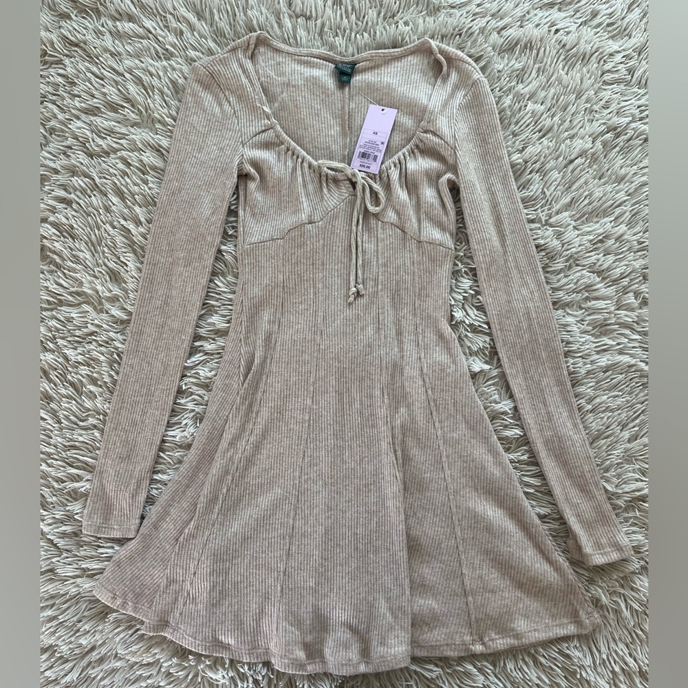 Tan mini dress!